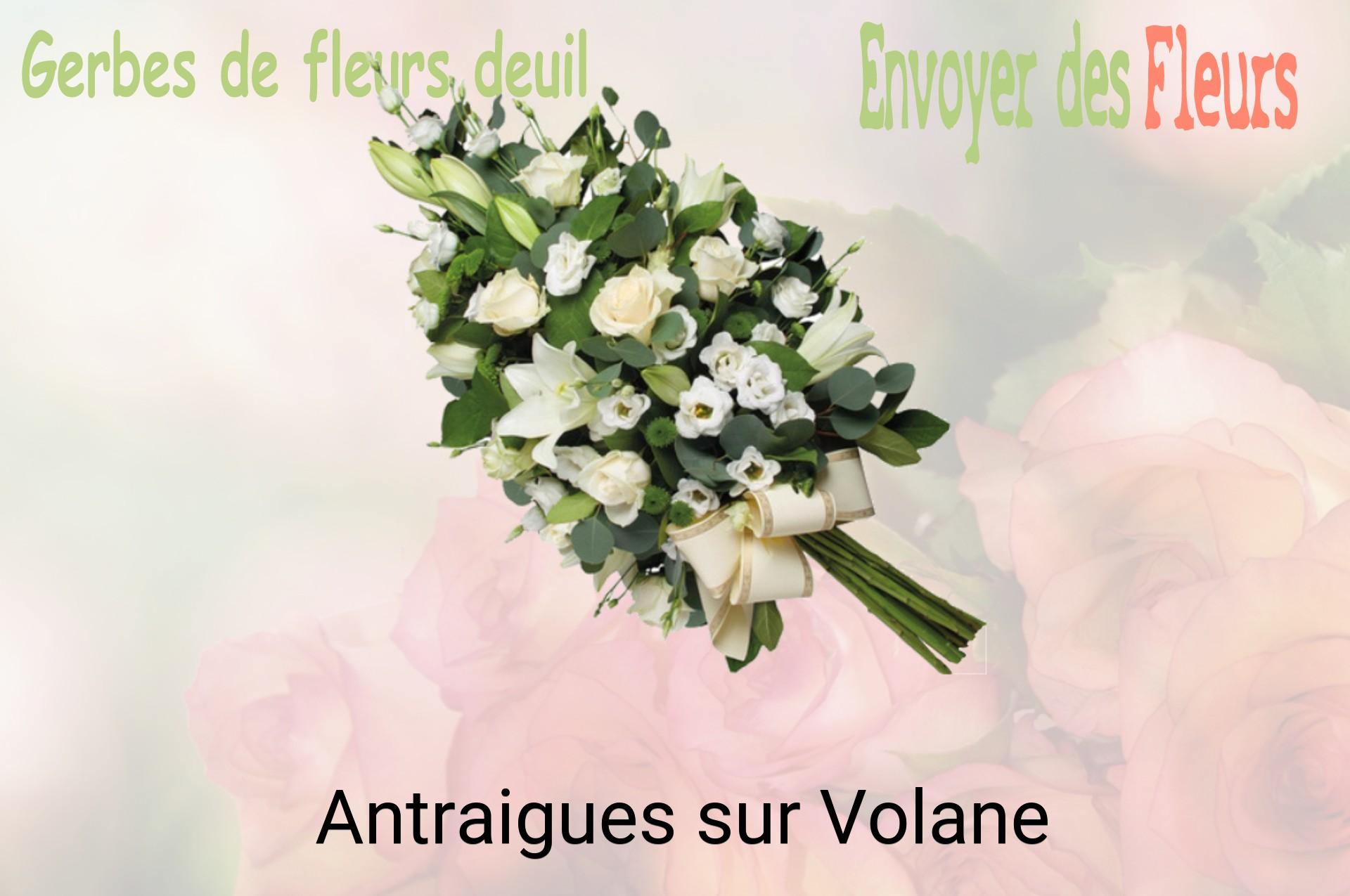 Gerbe de fleurs de deuil livrée à Antraigues-sur-Volane